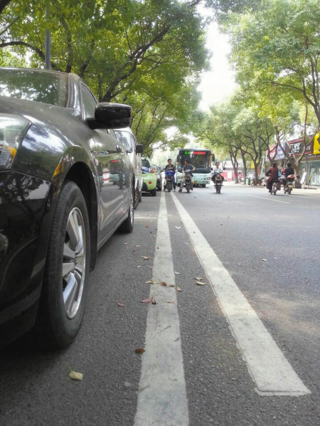 非機動車道寬度只有25厘米